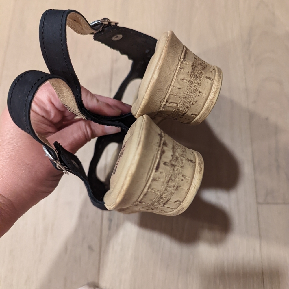 Spring Step Black Slingback Sandals - Picture 7 of 10